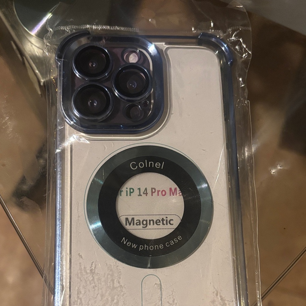 Magnetic Phone Case for iPhone 14 Pro Max - Silver